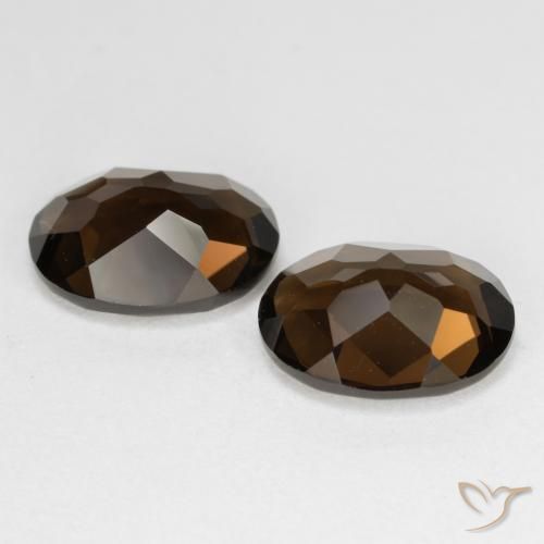 Gemas de cuarzo ahumado Marrón natural de 6.30 ct, Ovalada, VS