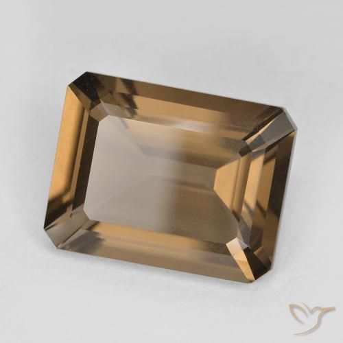 cuarzo ahumado Marrón cálido natural de 5.32 ct, Corte Octágono / Esmeralda, VVS-VS