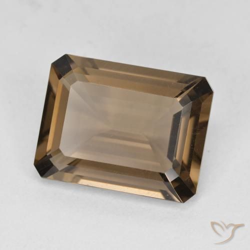 cuarzo ahumado Marrón cálido natural de 5.27 ct, Corte Octágono / Esmeralda, VVS-VS