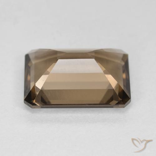 cuarzo ahumado Marrón cálido natural de 5.27 ct, Corte Octágono / Esmeralda, VVS-VS