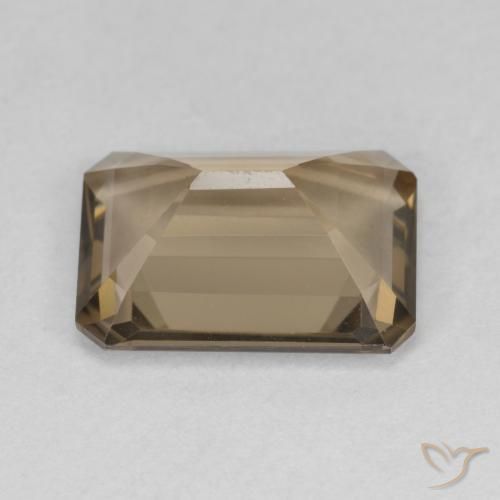 cuarzo ahumado Moca claro natural de 5.23 ct, Corte Octágono / Esmeralda, VVS-VS