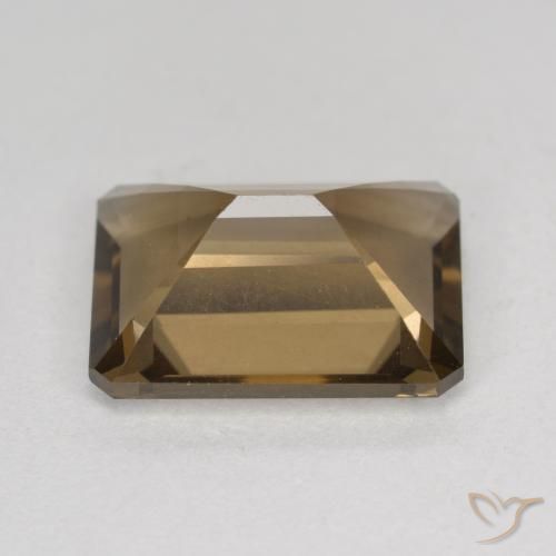 cuarzo ahumado Marrón cálido natural de 5.38 ct, Corte Octágono / Esmeralda, VVS-VS