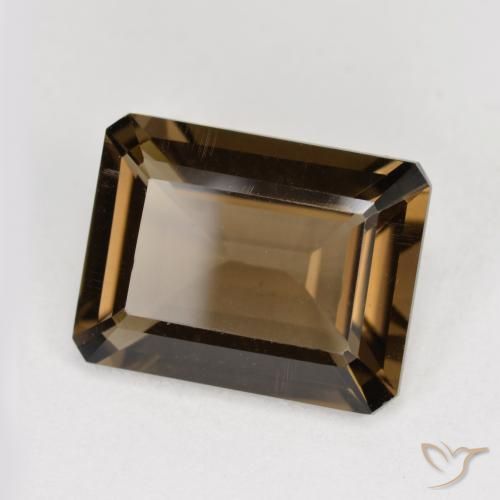 cuarzo ahumado Marrón jengibre natural de 5.37 ct, Corte Octágono / Esmeralda, VVS-VS