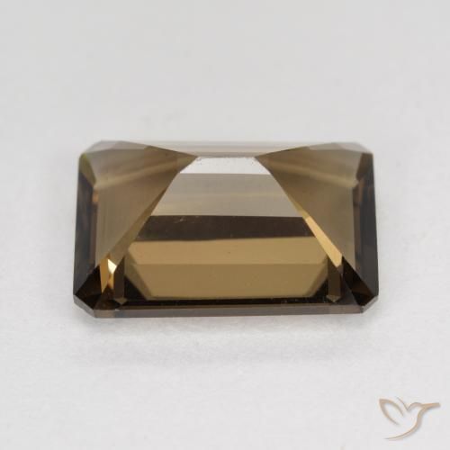 cuarzo ahumado Marrón jengibre natural de 5.37 ct, Corte Octágono / Esmeralda, VVS-VS