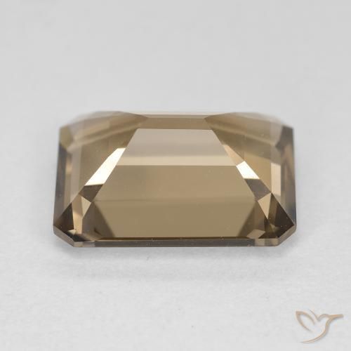 cuarzo ahumado Marrón claro medio natural de 5.51 ct, Corte Octágono / Esmeralda, VVS-VS