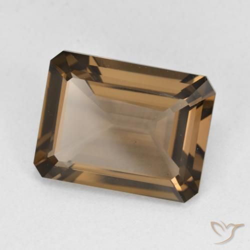 cuarzo ahumado Marrón jengibre natural de 5.39 ct, Corte Octágono / Esmeralda, VVS-VS