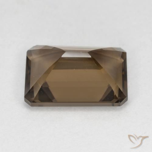 cuarzo ahumado Marrón jengibre natural de 5.39 ct, Corte Octágono / Esmeralda, VVS-VS