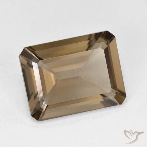 cuarzo ahumado Marrón claro natural de 5.20 ct, Corte Octágono / Esmeralda, VVS-VS