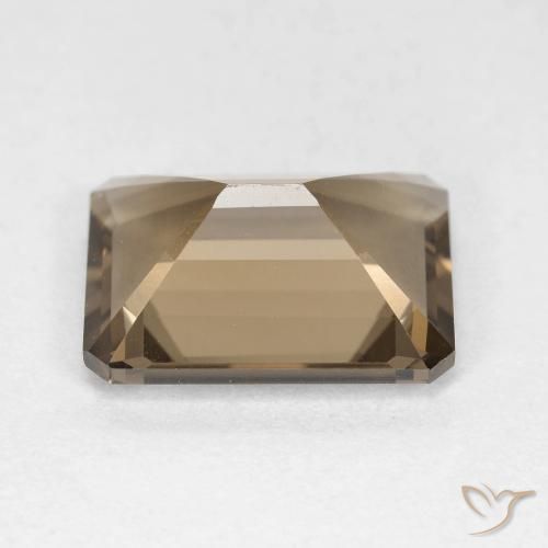 cuarzo ahumado Marrón claro natural de 5.20 ct, Corte Octágono / Esmeralda, VVS-VS