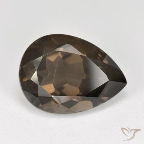 6.95ct Natural Marrón chocolate cuarzo ahumado, En forma de pera, VS