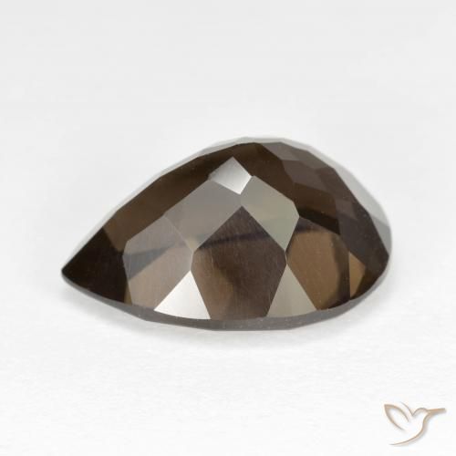 cuarzo ahumado Marrón natural de 6.71 ct, En forma de pera, VVS-VS