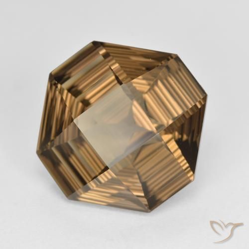 cuarzo ahumado Marrón cálido natural de 6.04 ct, Corte Octágono / Esmeralda, VVS