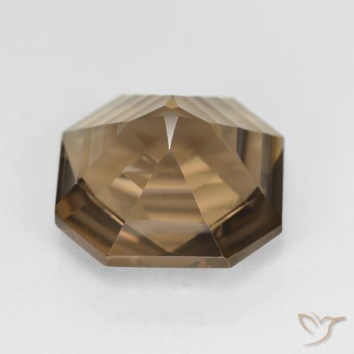cuarzo ahumado Marrón cálido natural de 6.04 ct, Corte Octágono / Esmeralda, VVS