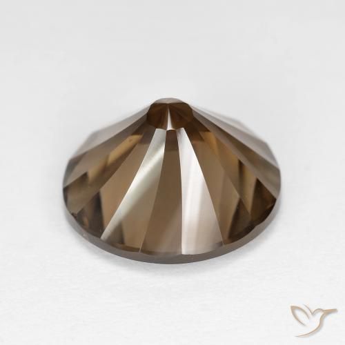 cuarzo ahumado Marrón cálido natural de 5.05 ct, Redondo, VS