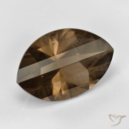 cuarzo ahumado Marrón cálido natural de 9.76 ct, Marquesa, VS