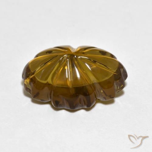 cuarzo ahumado Marrón cálido natural de 6.02 ct, Corte Flor, Transparente