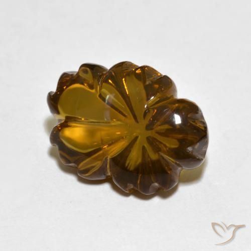 cuarzo ahumado Marrón cálido natural de 6.56 ct, Corte Flor, Transparente