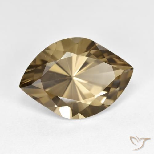 cuarzo ahumado Marrón claro natural de 7.22 ct, Marquesa, VS