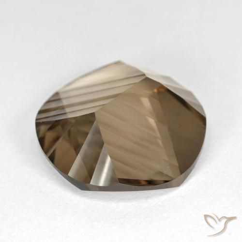 cuarzo ahumado Marrón claro natural de 7.93 ct, Redondo, VS