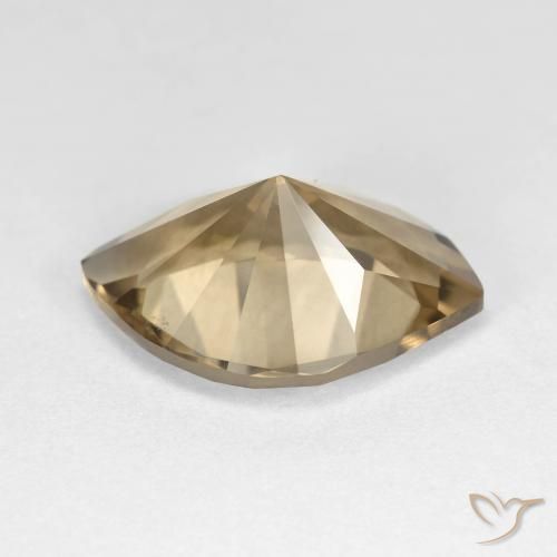 cuarzo ahumado Marrón cálido natural de 7.22 ct, Marquesa, VS