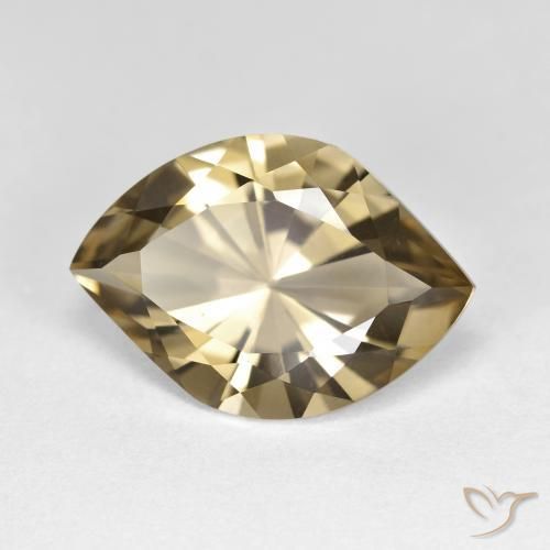 cuarzo ahumado Marrón medio natural de 7.23 ct, Marquesa, VVS-VS