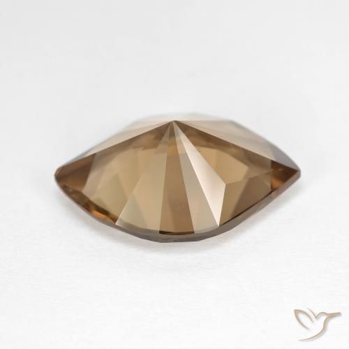 cuarzo ahumado Marrón cálido natural de 6.45 ct, Marquesa, VVS-VS