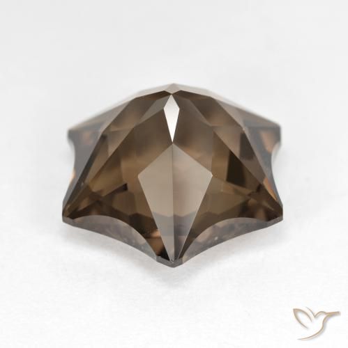 cuarzo ahumado Marrón jengibre natural de 9.76 ct, Elegante, VVS