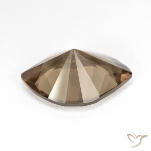 cuarzo ahumado Marrón claro medio natural de 6.89 ct, Marquesa, VVS
