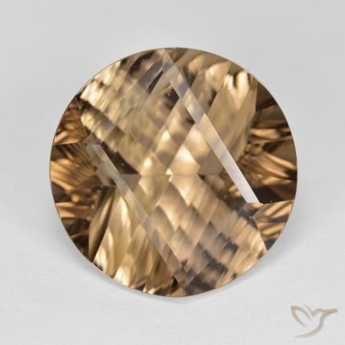 9.97ct Natural Moca claro cuarzo ahumado, Redondo, VVS
