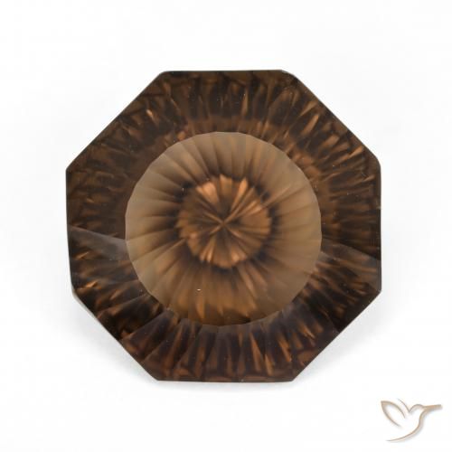 8.20ct Natural Marrón cuarzo ahumado, corte esmeralda, VVS-VS