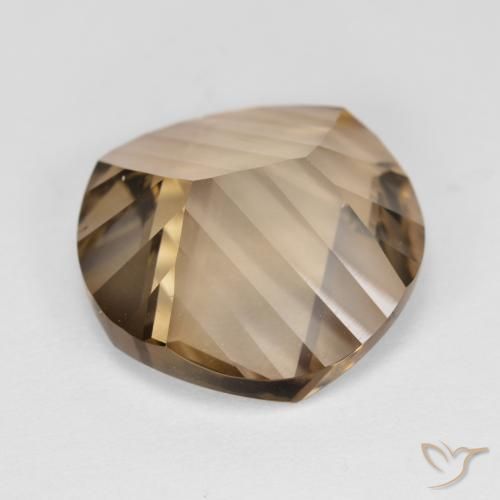 cuarzo ahumado Marrón cálido natural de 9.26 ct, Redondo, VVS-VS
