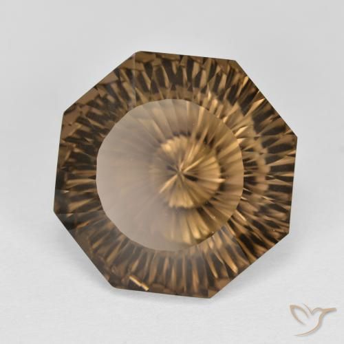 cuarzo ahumado Marrón claro natural de 8.58 ct, Corte Octágono / Esmeralda, VVS-VS