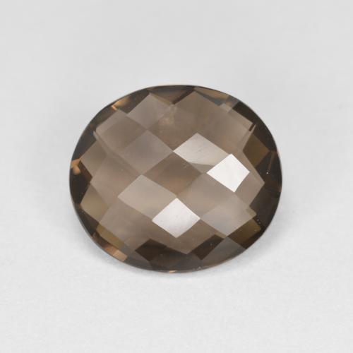 Cuarzo ahumado marrón natural de 1,72 ct, corte óvalo, VVS-VS