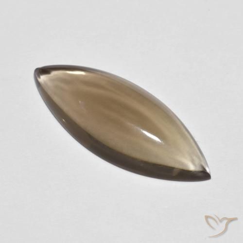 5.64ct Natural Marrón claro medio cuarzo ahumado, Marquesa, Transparente