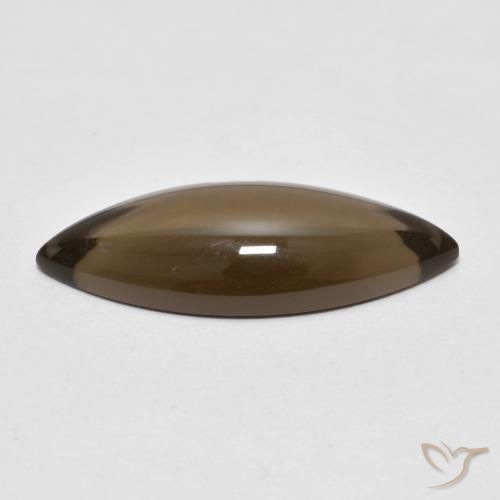 cuarzo ahumado Marrón cálido natural de 5.67 ct, Marquesa, Transparente