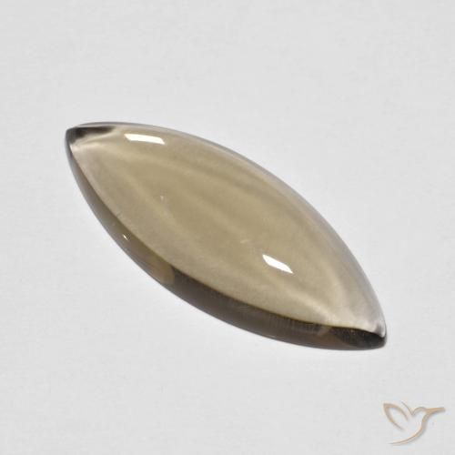 cuarzo ahumado Marrón cálido natural de 5.63 ct, Marquesa, Transparente