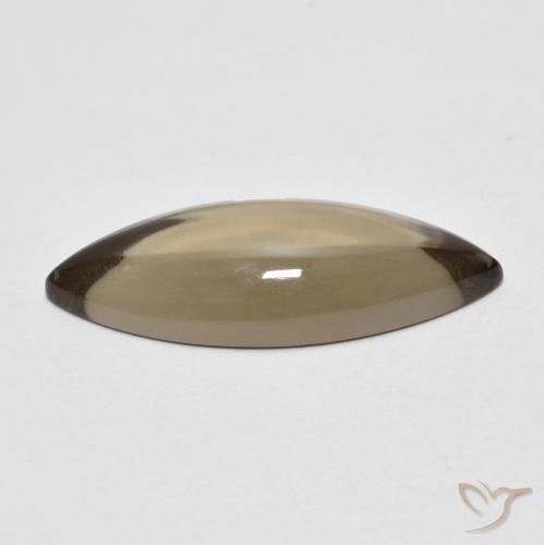 cuarzo ahumado Marrón cálido natural de 5.63 ct, Marquesa, Transparente