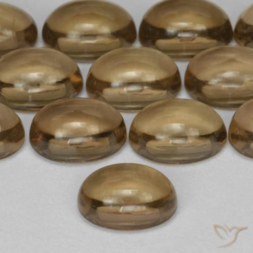 cuarzo ahumado Marrón cálido natural de 0.57 ct, Ovalada, Transparente