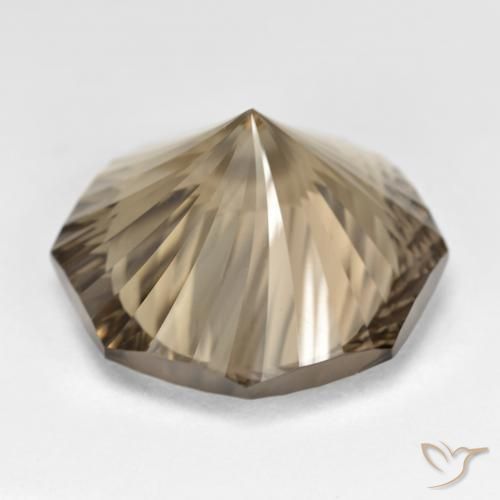 cuarzo ahumado Marrón terroso claro natural de 18.50 ct, Corte Octágono / Esmeralda, VVS-VS