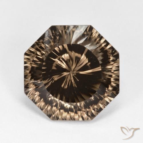 cuarzo ahumado Marrón cálido natural de 9.48 ct, Corte Octágono / Esmeralda, VVS