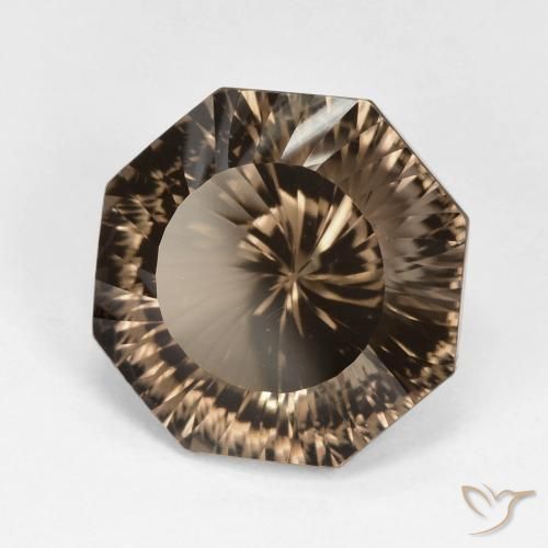 cuarzo ahumado Marrón cálido natural de 9.48 ct, Corte Octágono / Esmeralda, VVS