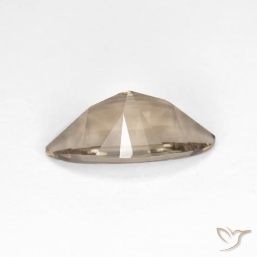 cuarzo ahumado Moca claro natural de 2.48 ct, Marquesa, VVS