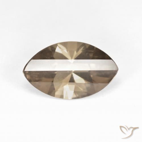 2.73ct Natural Marrón claro medio cuarzo ahumado, Marquesa, VVS