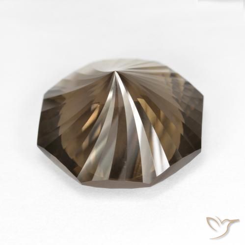 cuarzo ahumado Marrón nogal natural de 7.48 ct, Corte Octágono / Esmeralda, VVS