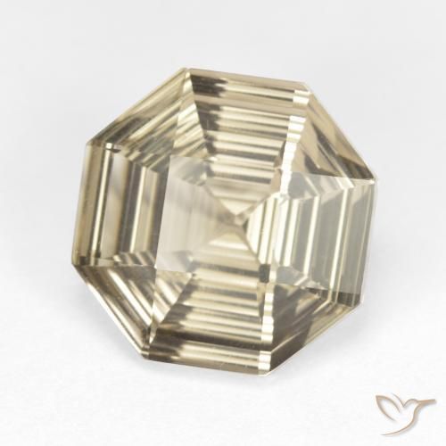 cuarzo ahumado Marrón pálido natural de 5.82 ct, Corte Octágono / Esmeralda, VVS