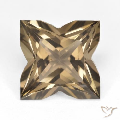 6.94ct Natural Marrón claro medio cuarzo ahumado, Elegante, VVS