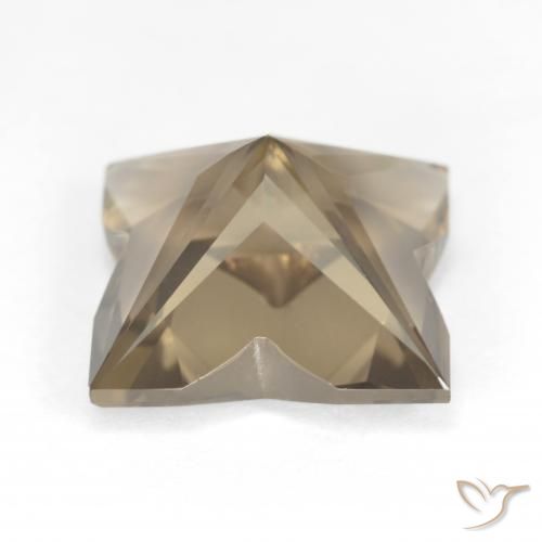 cuarzo ahumado Marrón claro medio natural de 6.94 ct, Elegante, VVS
