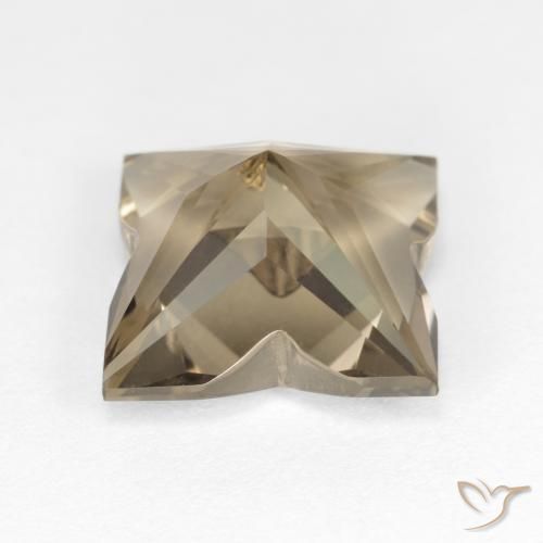 cuarzo ahumado Marrón amarillo claro natural de 4.26 ct, Elegante, VVS