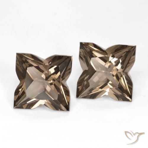 Gemas de cuarzo ahumado Marrón claro natural de 8.63 ct, Elegante, VVS