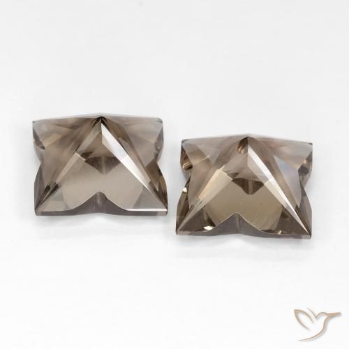 Gemas de cuarzo ahumado Marrón claro natural de 8.63 ct, Elegante, VVS